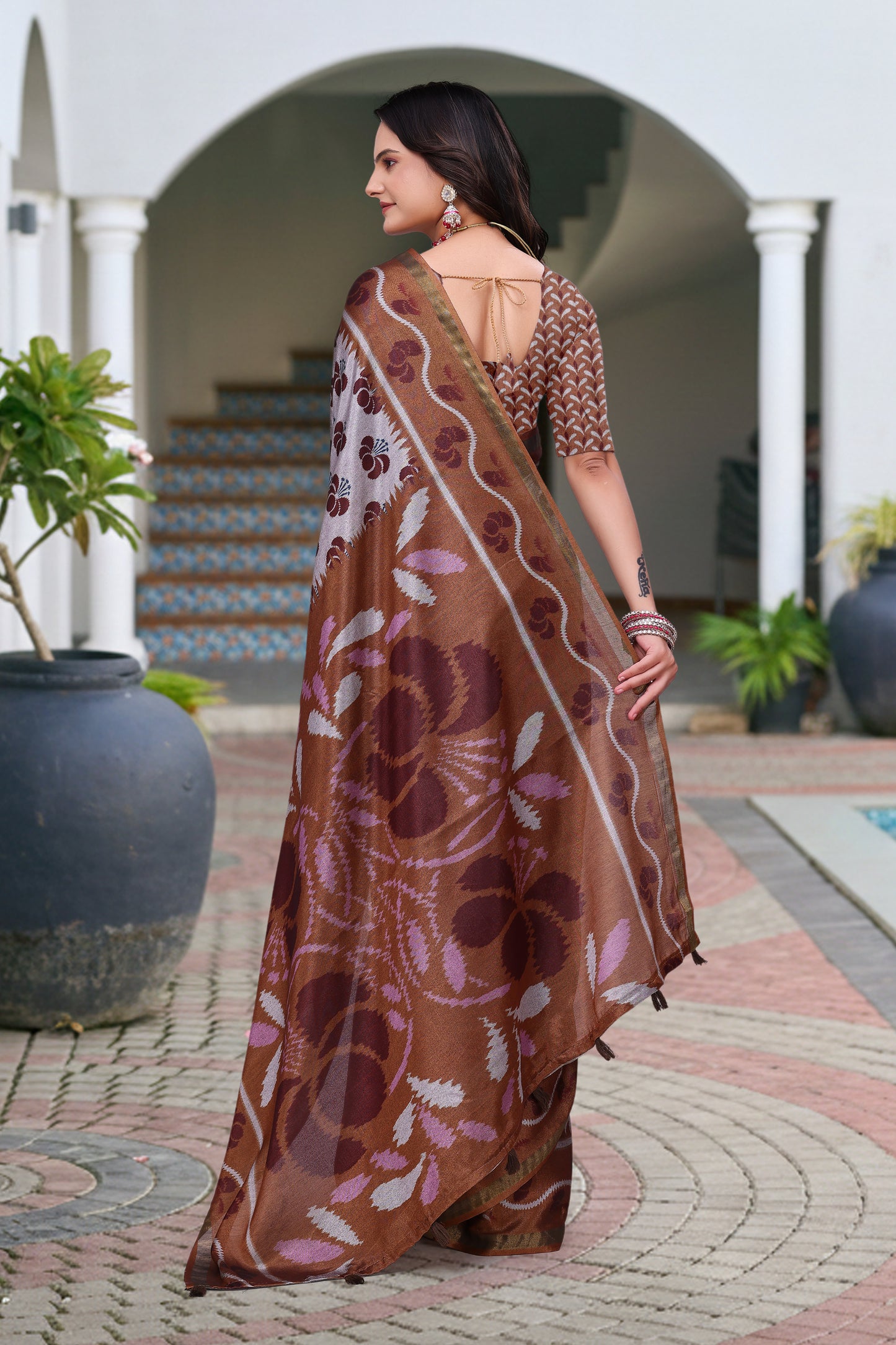 Premium Mal Cotton Designer Saree with Rich Pallu