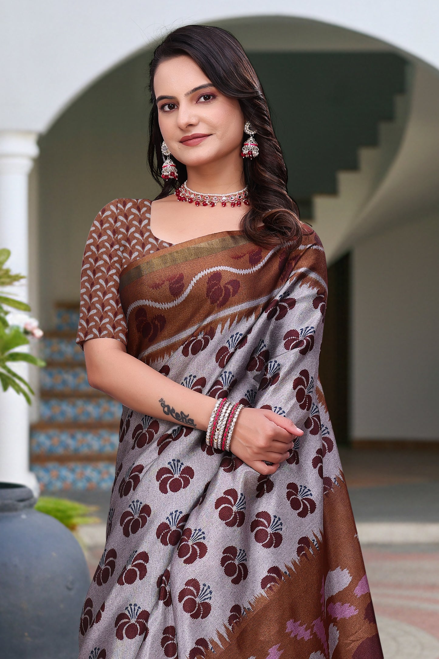 Premium Mal Cotton Designer Saree with Rich Pallu