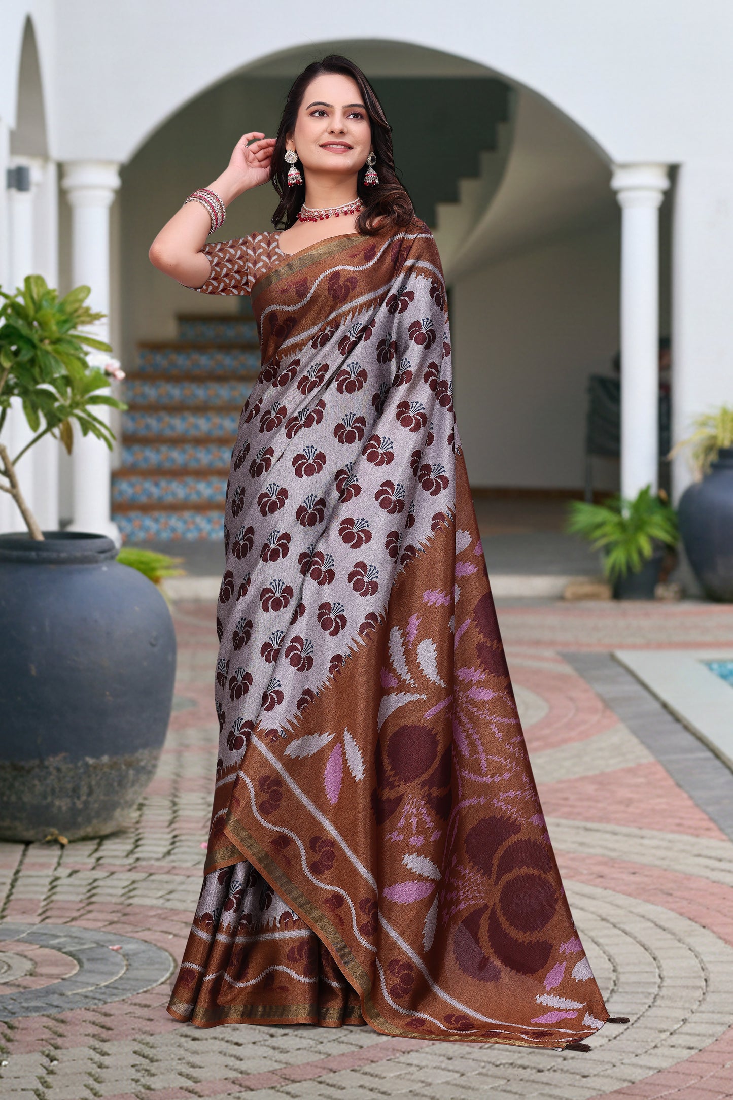 Premium Mal Cotton Designer Saree with Rich Pallu