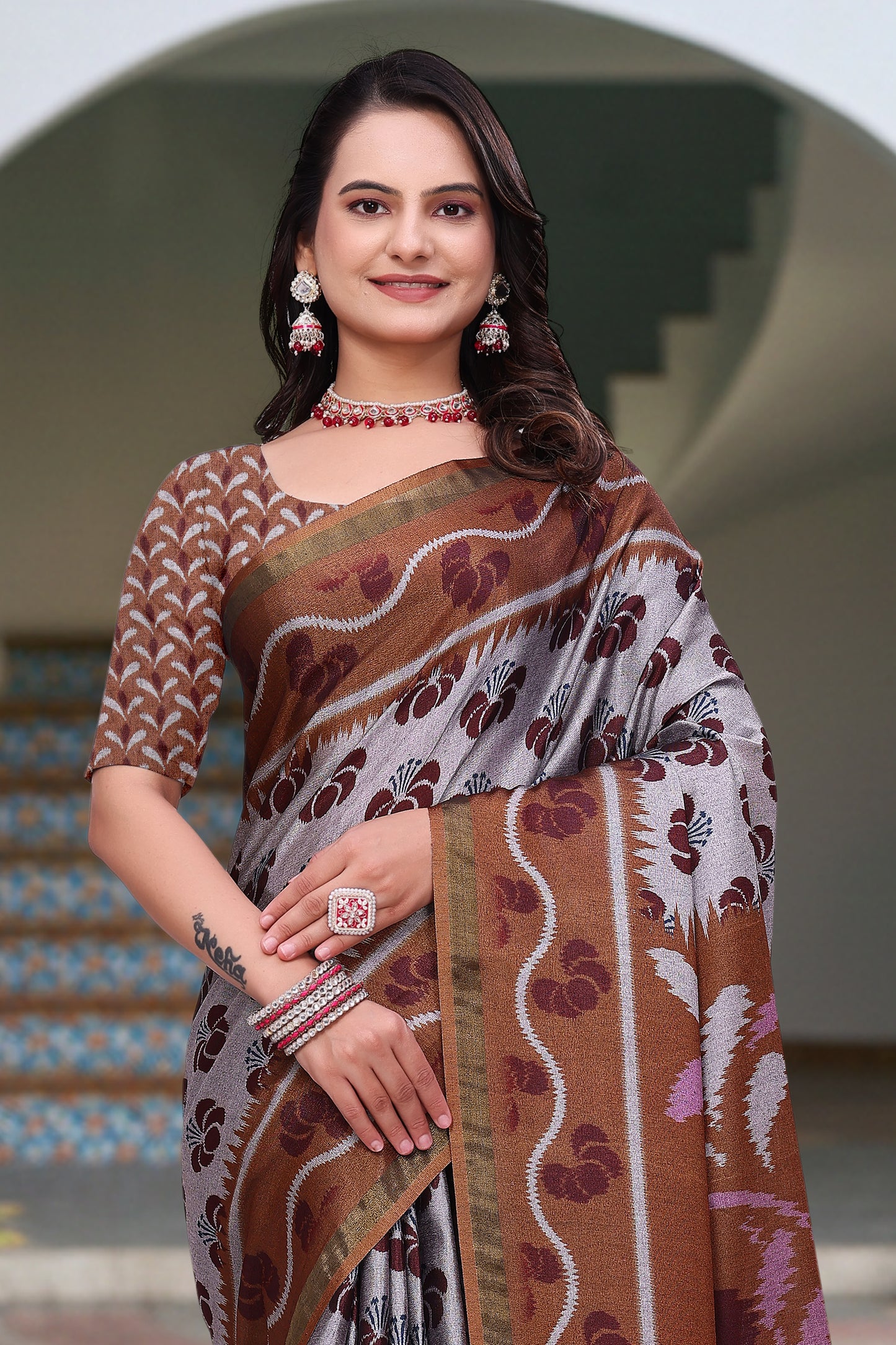 Premium Mal Cotton Designer Saree with Rich Pallu