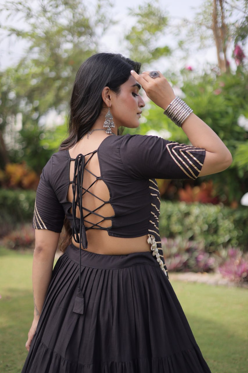 Traditional Kutchi Work Lehenga Kurti Set | 12 Meter Flare | Navratri Garba Chaniya Choli Collection