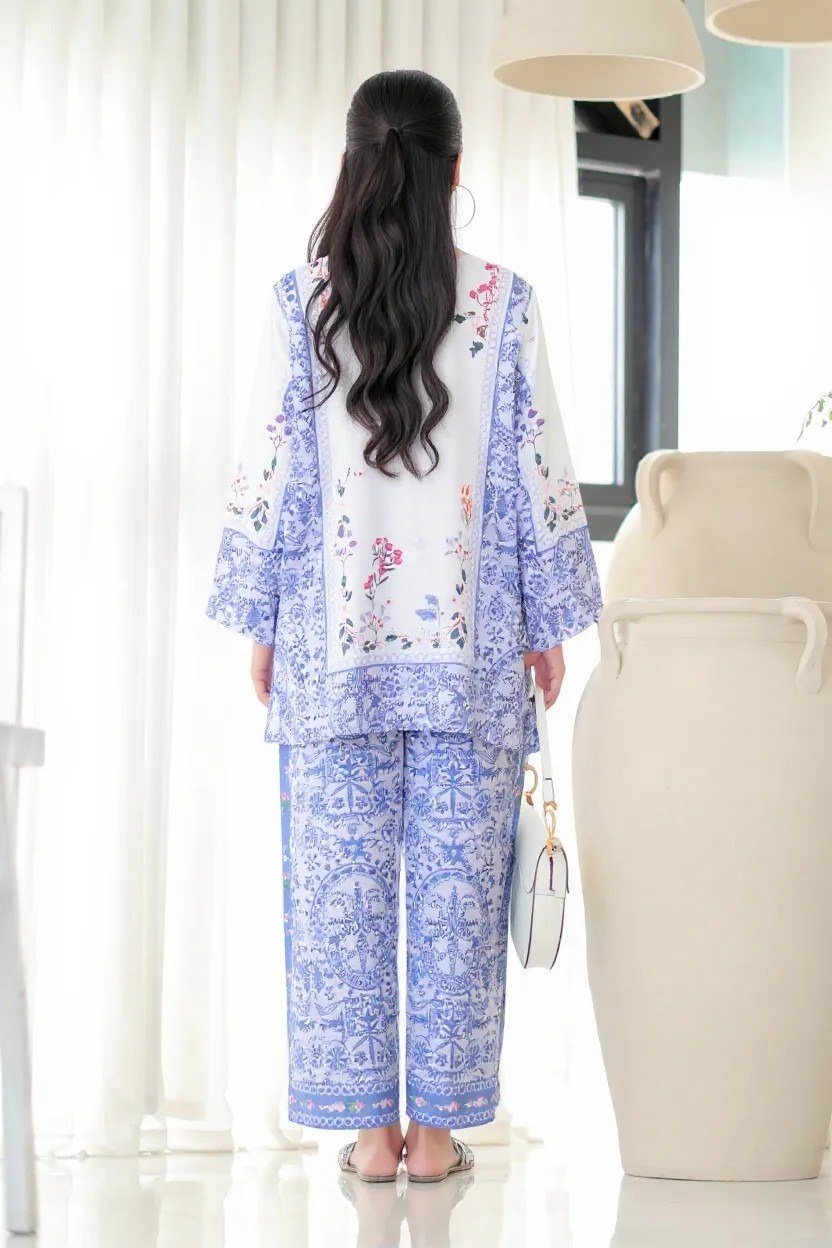Stylish Floral Print Kurta & Pant Co-Ord Set for Women